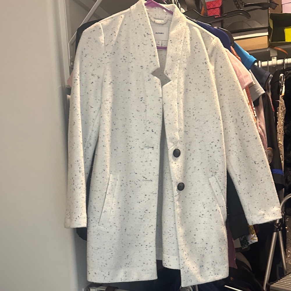 Alfani White Speckled Women's Blazer